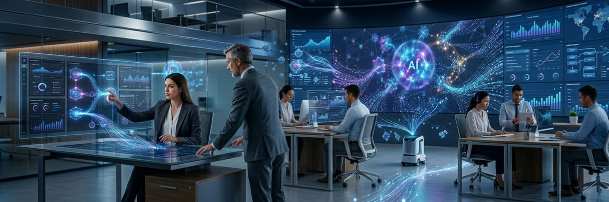 AI automation optimizing business processes with intelligent workflows