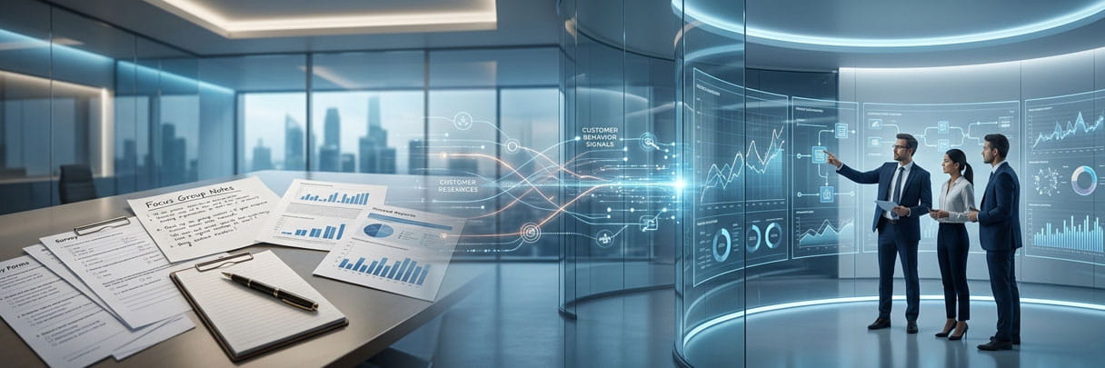 AI vs traditional market research for smarter B2B insights