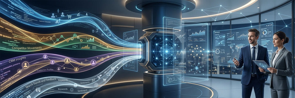 Automated market research for B2B insights